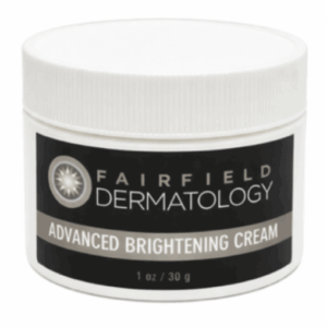 Fairfield Dermatology brightening cream jar